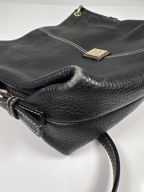 Dooney & Bourke Women's Black Leather Pebble Grain Crossbody Shoulder Purse image 6