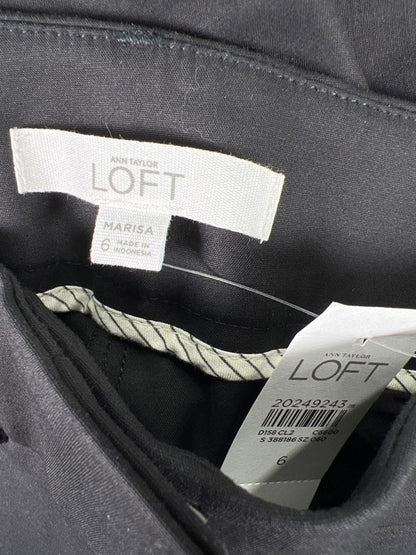 Loft Women's Black Cropped Marisa Riviera Dress Pants - 6 image 3