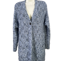 J.Jill Women's Blue Long Sleeve One Button Cardigan Sweater - XS