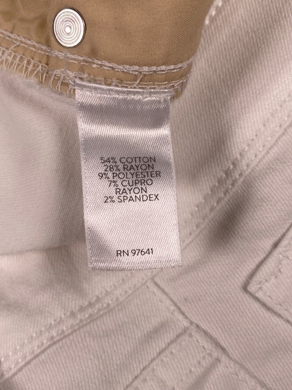 J.Jill Denim Women's White Authentic Fit Slim Ankle Jeans - 8 Petite image 4