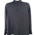 Under Armour Men's Black Long Sleeve 1/4 Zip Tech HeatGear Athletic Shirt - L