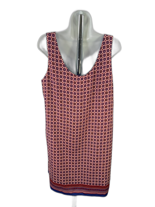 Lila Rose Women's Red/Blue Geometric Scoop Neck Sleeeless Mini Dress - 12 image 2