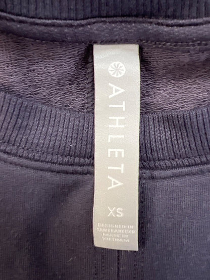 Athleta Women's Dark Purple Samsara Side Tie Sweatshirt - XS image 3
