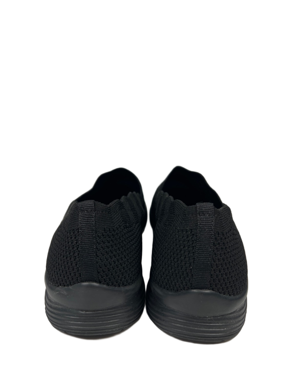 Skechers Women's Black Classic Fit Seager Stat Knit Slip On Shoes - 10 image 4