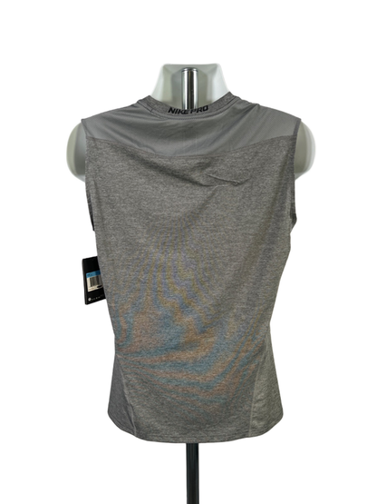 Nike Pro Men’s Gray Dri-Fit Training Fitted Athletic Tank Top - M image 2