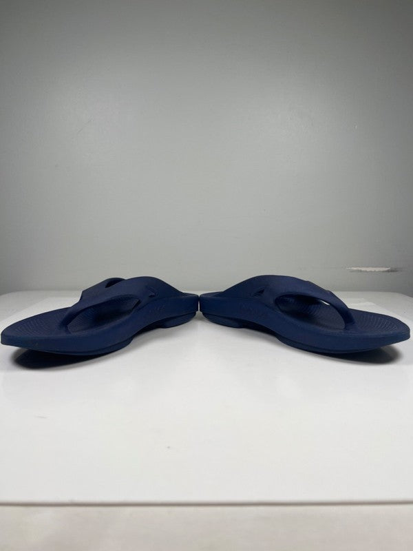 OOFOS Unisex Blue Arch Support Comfort Flip Flops - Men's 13 image 6