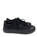 Rocket Dog Women's Black Canvas Plush Foam Lace Up Platform Sneakers - 10