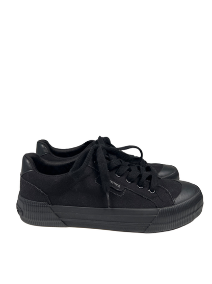 Rocket Dog Women's Black Canvas Plush Foam Lace Up Platform Sneakers - 10