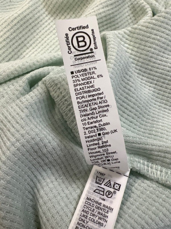 Athleta Women's Mint Blue Waffle Knit Cami Tank Top - XL image 4