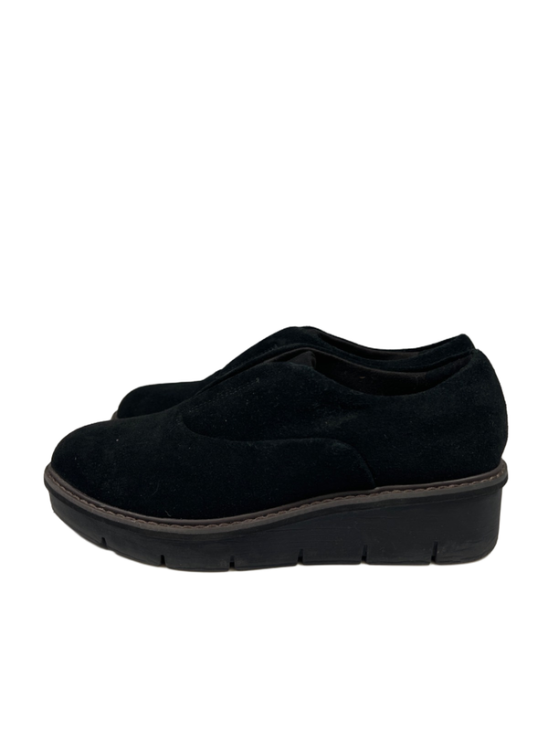 Clarks Collection Women's Black Airabell Sky Slip On Wedge Loafers - 8.5 image 5