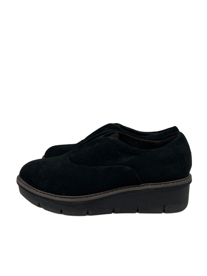 Clarks Collection Women's Black Airabell Sky Slip On Wedge Loafers - 8.5 image 5