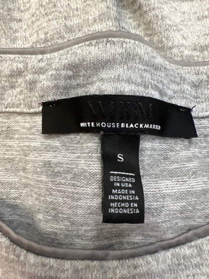White House Black Market Women's Gray Heather Long Sleeve Sweater Shirt - S image 3