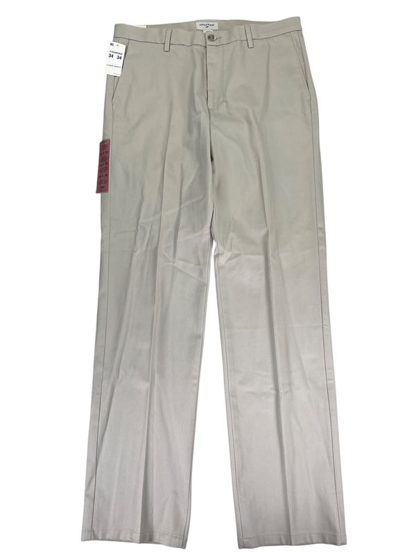 Dockers Men's Beige The Best Pressed Slim Signature Khaki Pants - 34x34