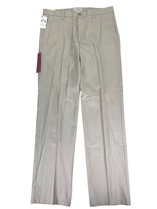 Dockers Men's Beige The Best Pressed Slim Signature Khaki Pants - 34x34