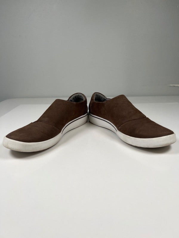 Clarks Collection Women's Gray/Taupe Suede Soft Cushion Side Zip Shoes - 8 image 6