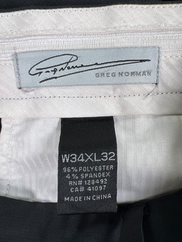 Greg Norman Men's Black Straight Leg Active Golf Pants - 34x32 image 3