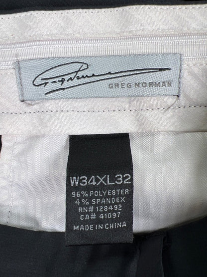 Greg Norman Men's Black Straight Leg Active Golf Pants - 34x32 image 3