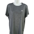 Under Armour Women's Gray Tech Marble Jacquard Short Sleeve Athletic Shirt - XL