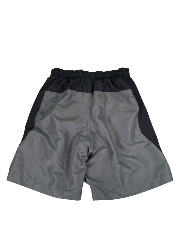 Nike Men's Gray/Green Core Contend Lined Swim Trunks - S image 2