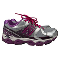 New Balance Women's Gray/Purple Lace Up B40v2 Running Shoes - 7.5