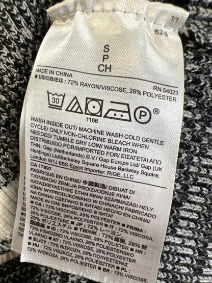 Banana Republic Women's Black/White Long Sleeve Skinny Ribbed Sweater - S image 4