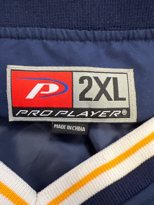 Pro Player Men's Blue U of M Michigan Pullover Windbreaker Jacket - 2XL image 3