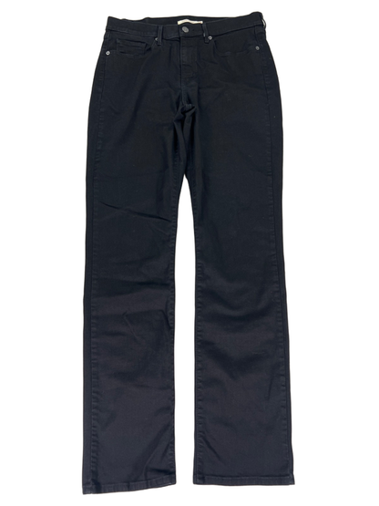 Levi's Women's Black Classic Straight Fit Denim Jeans - 10