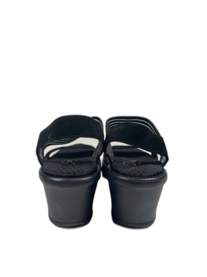 Skechers Women's Black Cali Rumble Ankle Strap Wedge Sandals - 6.5 image 4