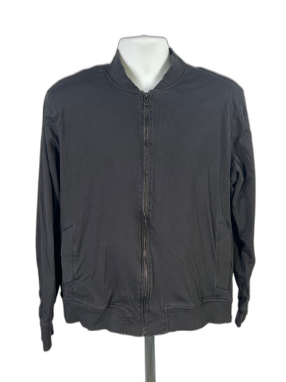 Banana Republic Men's Black Luxury Touch Performance Full Zip Sweatshirt - XL