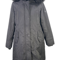1 Madison Expedition Womens Black Double Zip Insulated Heritage Parka Jacket - M