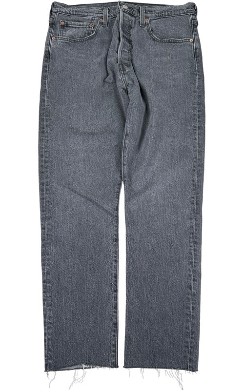 Levi’s Men’s Gray 501 Button Fly Skinny Jeans - 31x28 image 2