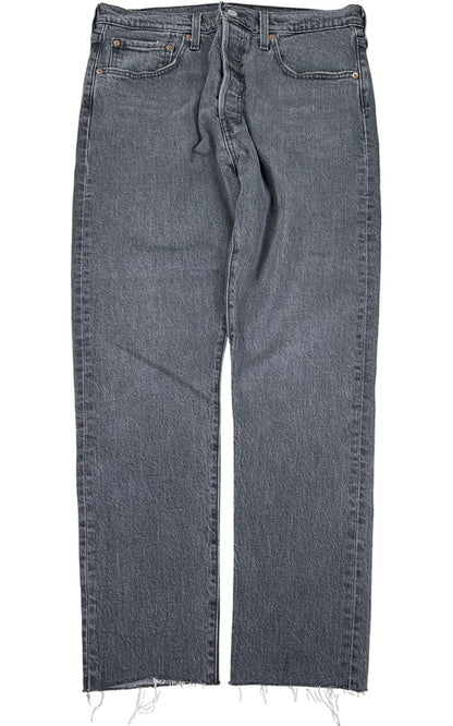 Levi’s Men’s Gray 501 Button Fly Skinny Jeans - 31x28 image 2