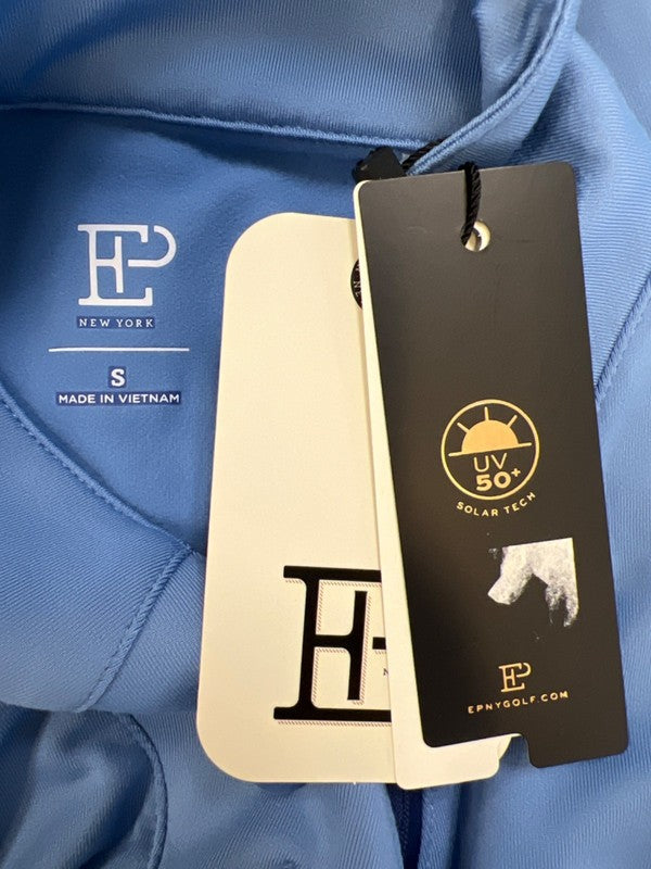 EP New York Women's Blue Long Sleeve Crossover UV Golf Shirt - S image 3
