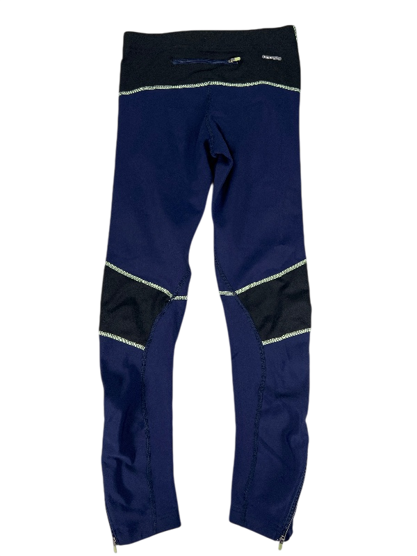 The North Face Women's Blue Fleece Lined Drawstring Zip Ankle Leggings - S image 2