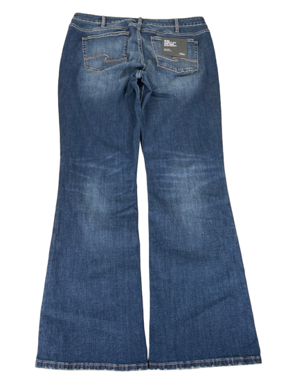 Silver Women's Medium Wash Curvy Fit Suki Slim Boot Denim Jeans - 18 image 2