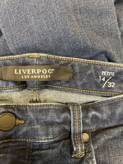 Liverpool Women's Dark Wash The Crop Cuffed Denim Jeans - 14 Petite image 3