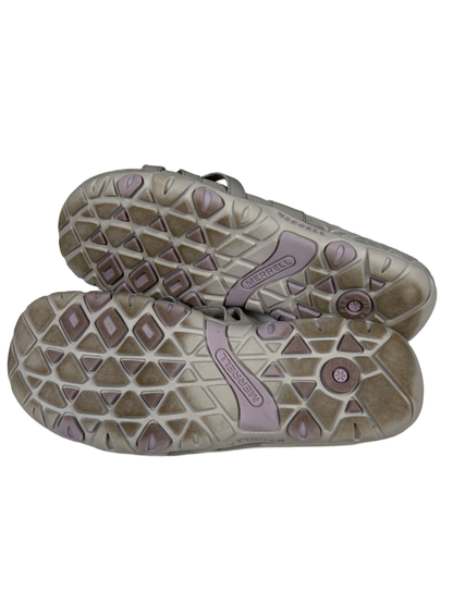 Merrell Women's Paloma Gray Strappy Open Toe Sandals - 8 image 8