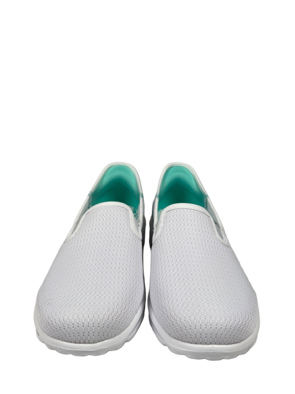 Skechers Women's White Go Walk Travel Fiji Slip On Walking Shoes - 8.5 image 3