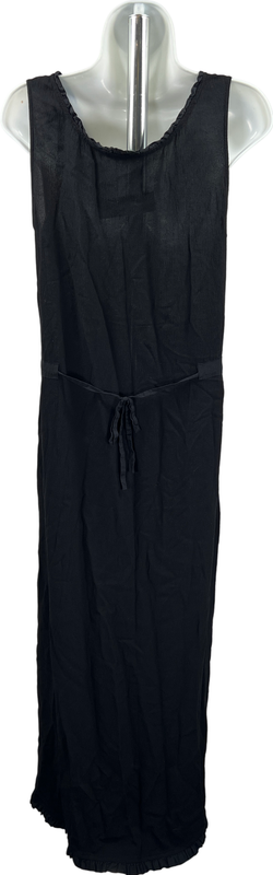 J. Jill Women’s Black Sleeveless Rayon Tie Back Full Length Dress - 8 image 3