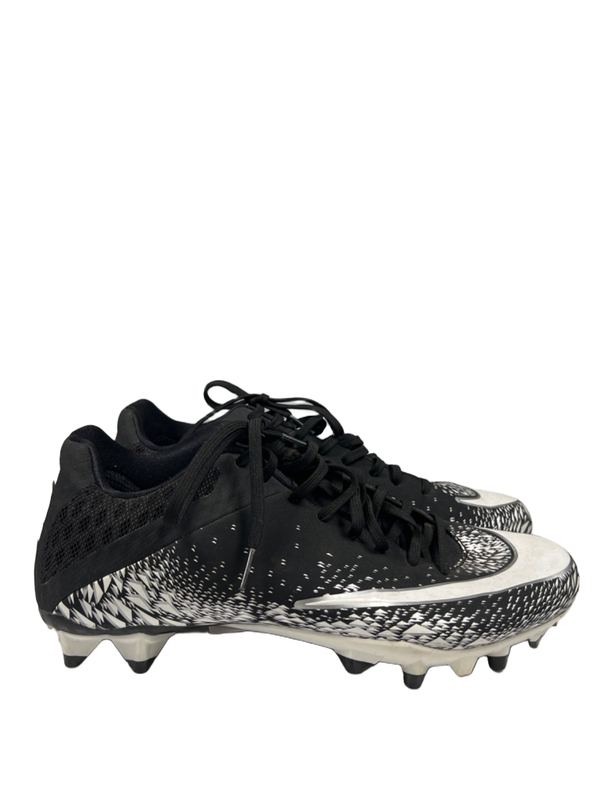Nike Men's White/Black Vapor Speed Lace Up Football Cleats - 11.5