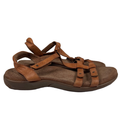 Taos Women's Brown Leather Trophy 2 Strappy Sandals - 9