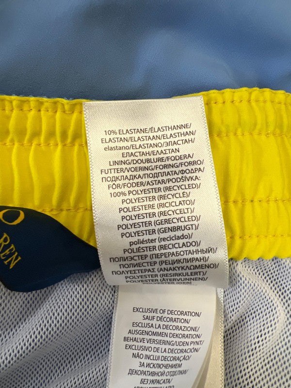 Polo Ralph Lauren Men's Blue Stretch Waist Lined Swim Trunks - 4XL Tall image 4
