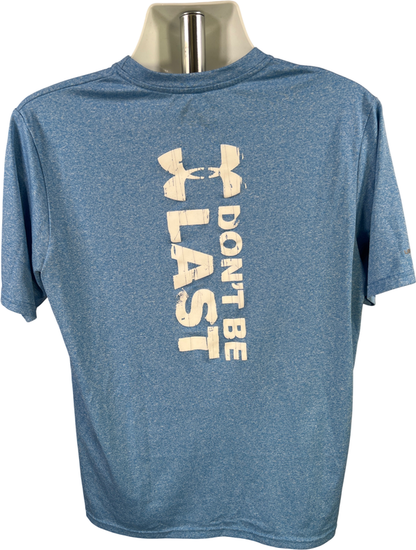 Under Armour Men’s Blue HeatGear Short Sleeve Run Athletic T-Shirt - L image 2