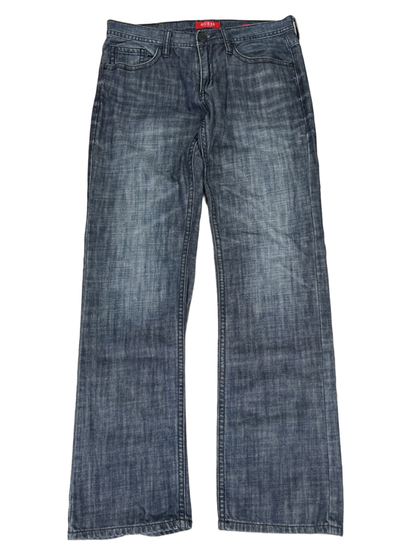 Guess Men's Dark Wash Rowland Fit Relaxed Straight Denim Jeans - 32x32