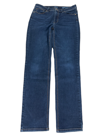 J Jill Denim Women's Dark Wash Straight Leg High Rise Jeans - 6