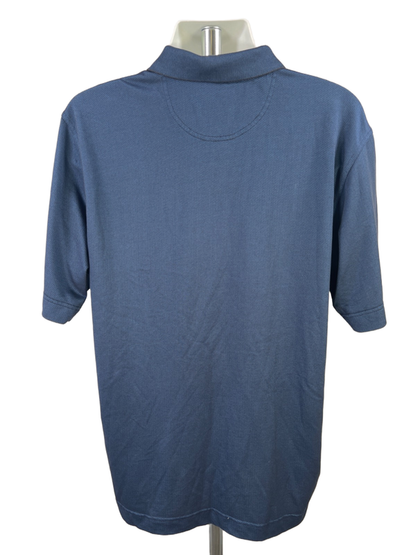 Cutter & Buck Men's Blue Drytec Luxe Short Sleeve Golf Polo Shirt - XXL image 2