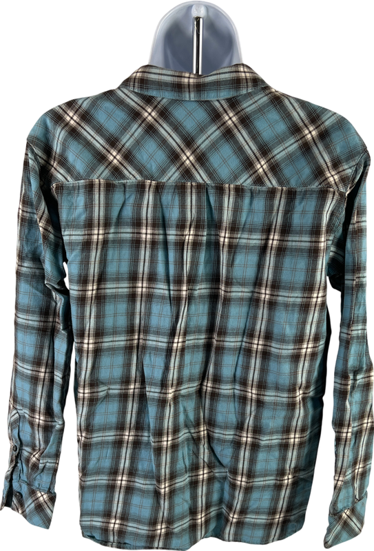 J.Jill Women’s Blue/Brown Long Sleeve Button Up Shirt - XS Petite image 2