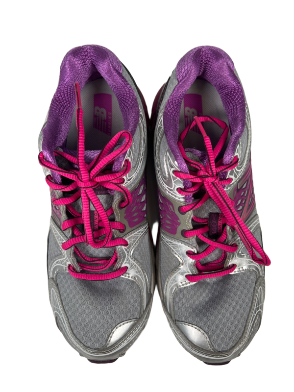 New Balance Women's Gray/Purple Lace Up B40v2 Running Shoes - 7.5 image 3