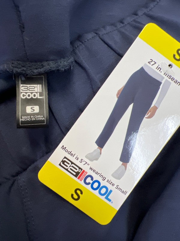 32 Degrees Cool Women's Blue Straight Leg Pull On Pants - S image 3