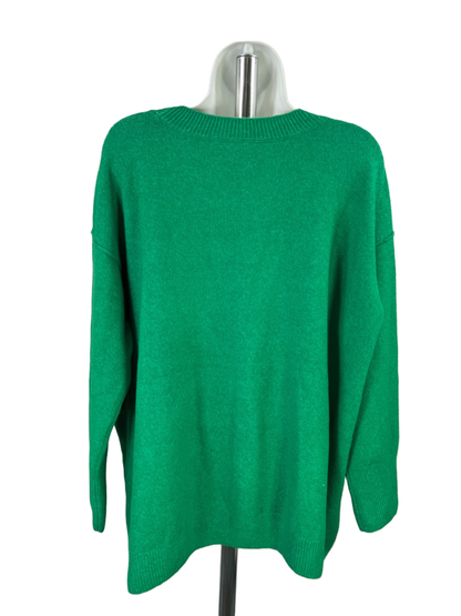 Vince Camuto Women's Green Long Sleeve Crewneck Sweater - 2X Plus image 2